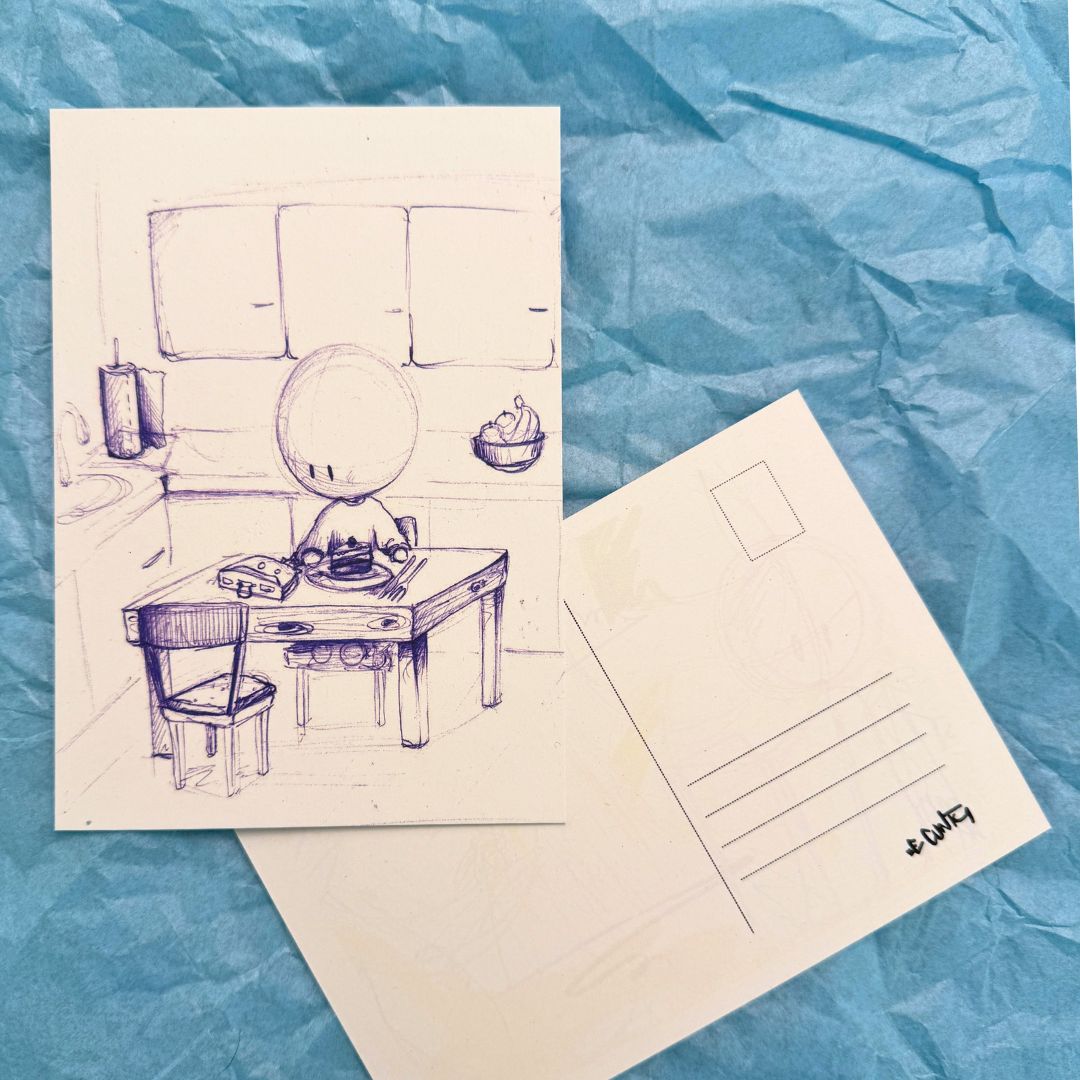 Tarjeta coleccionable Volane Jacki postal limitada Din A6