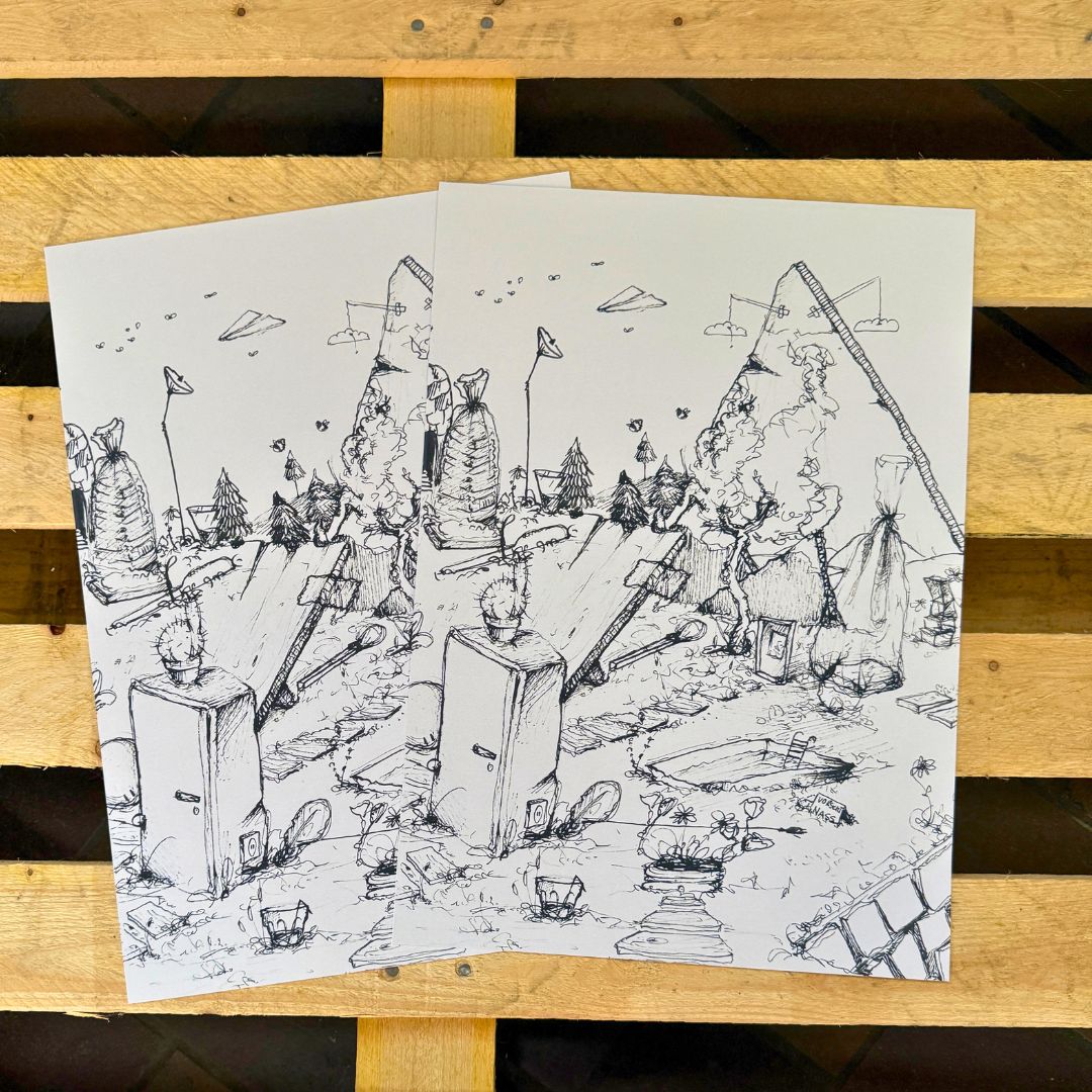 Berglandschaft Ausmalbild 2er Set