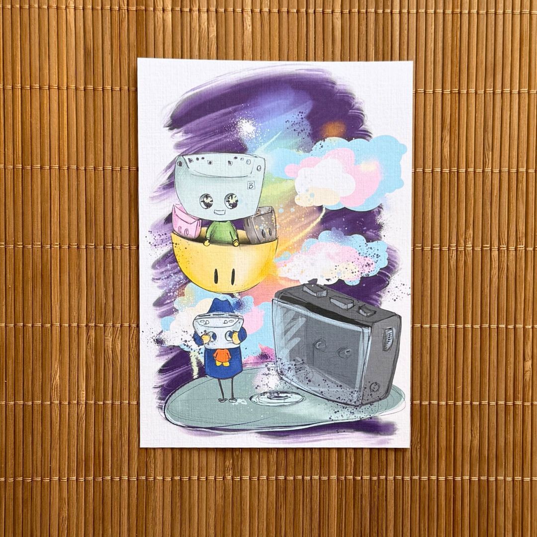 Tarjeta coleccionable Volane Jacki postal limitada Din A6