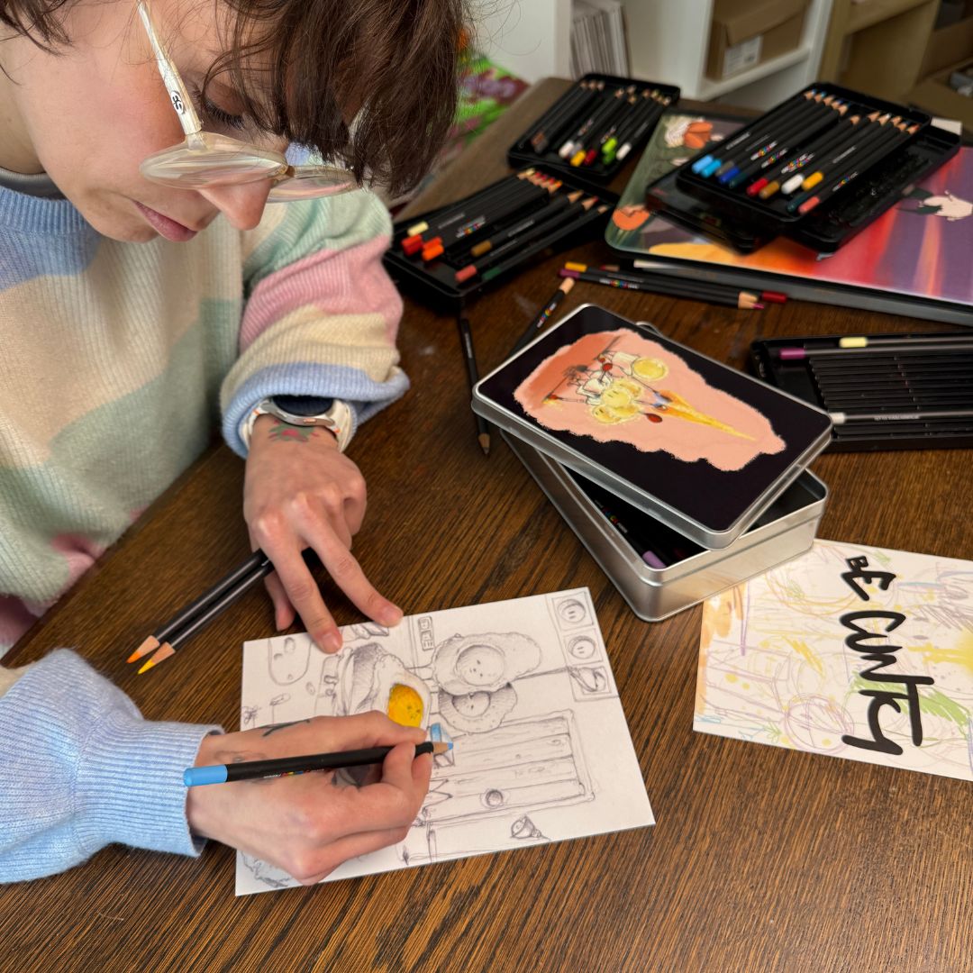 Ei auf Toast Ausmalbild 2er Set