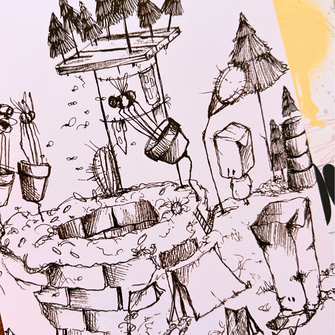 Forst Ausmalbild 2er Set