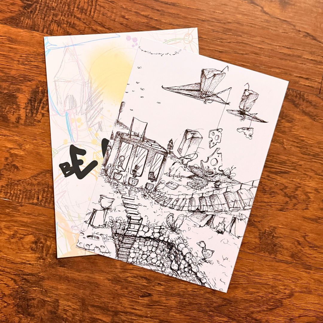 Getümmel Ausmalbild 2er Set