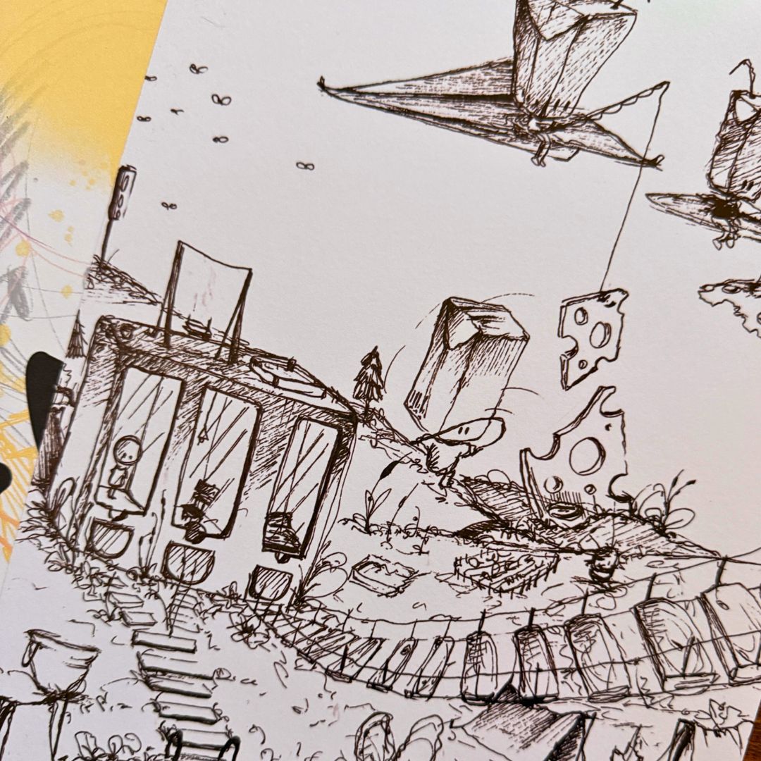 Getümmel Ausmalbild 2er Set