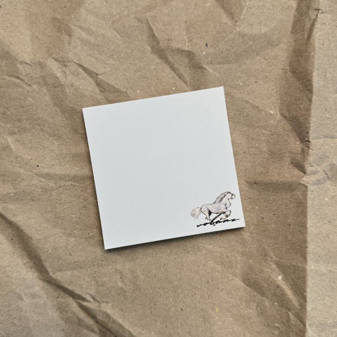 Notas adhesivas / Post-It del caballo del pene | Ilustración Volana | 50 hojas | papel de 80gsm