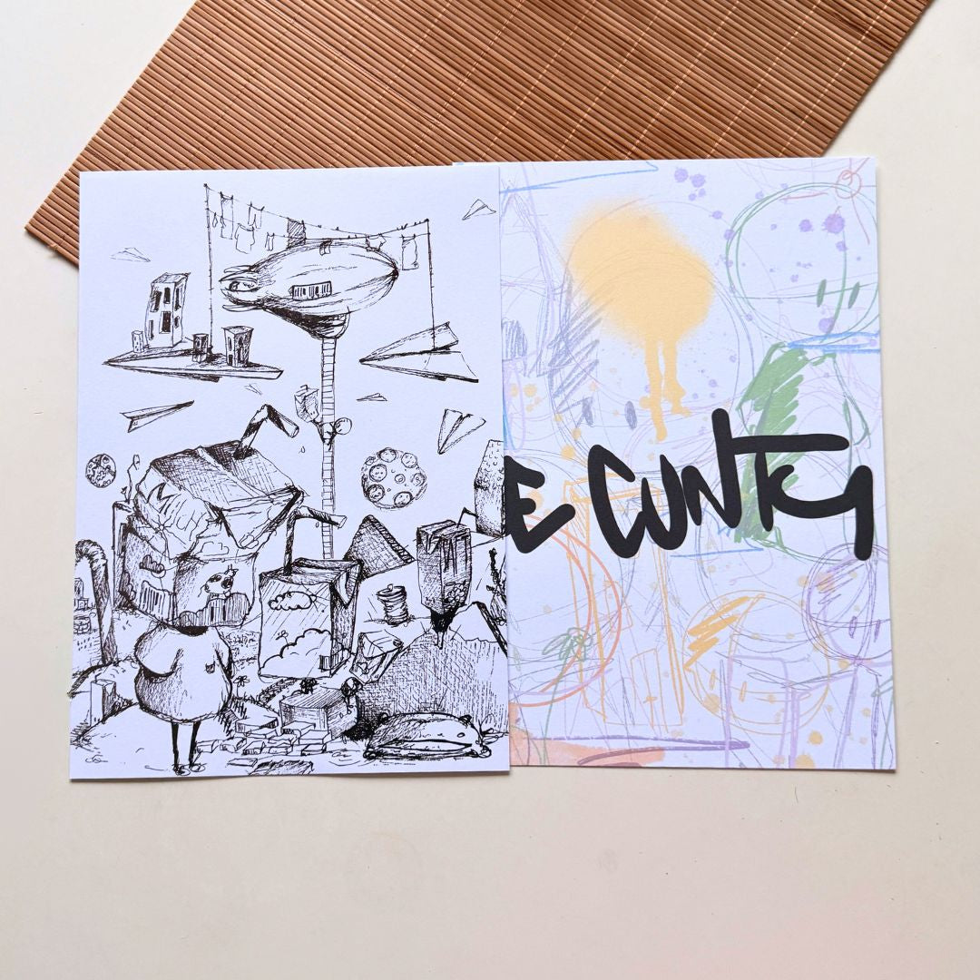 Laktose Ausmalbild 2er Set