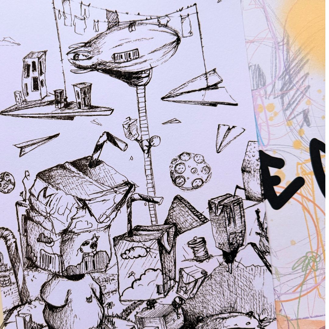 Laktose Ausmalbild 2er Set