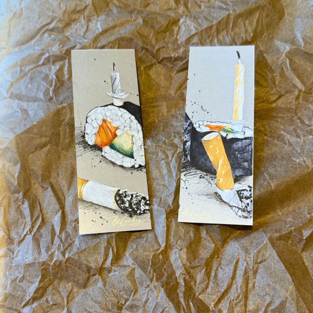 Lesezeichen Geburtstags Sushi