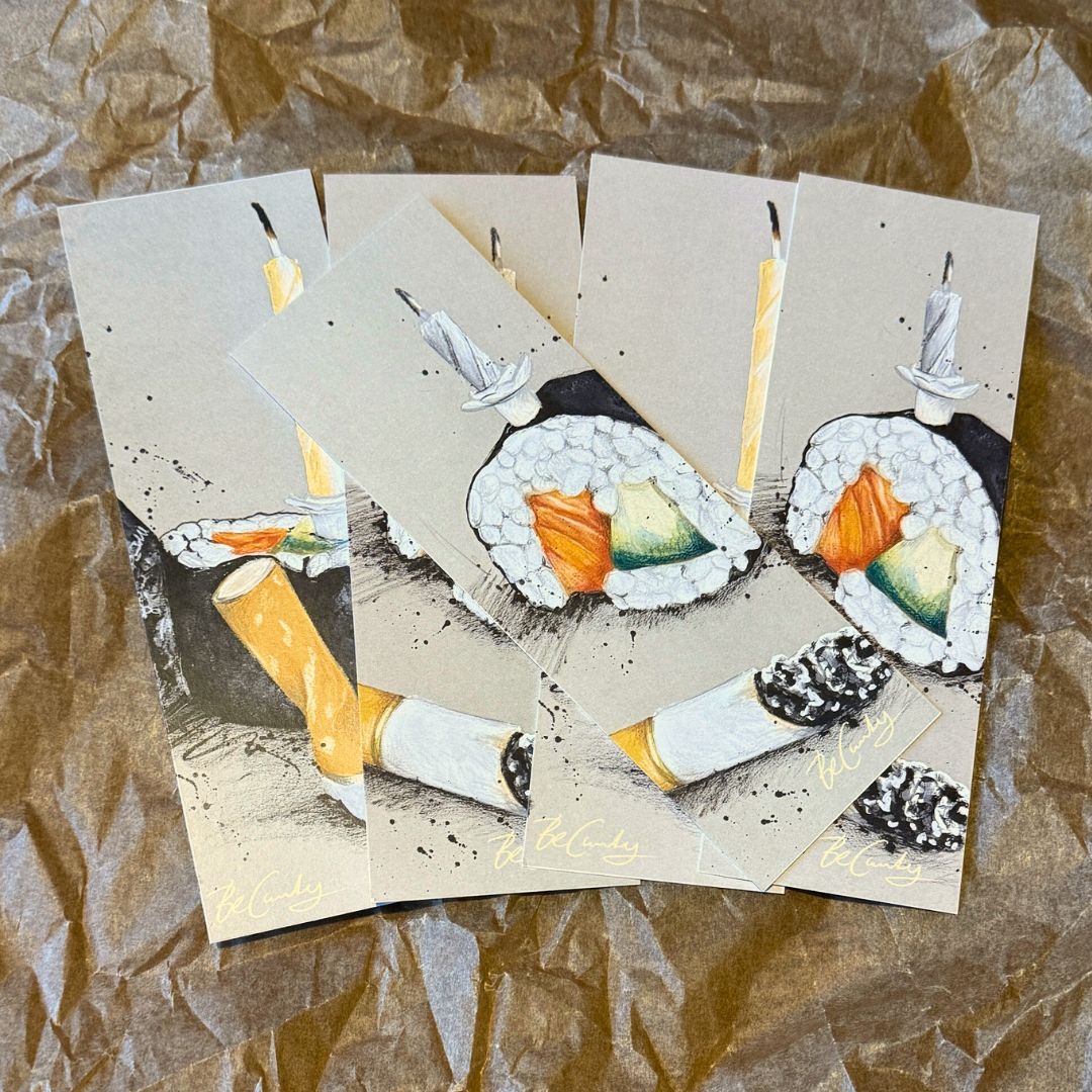 Lesezeichen Geburtstags Sushi