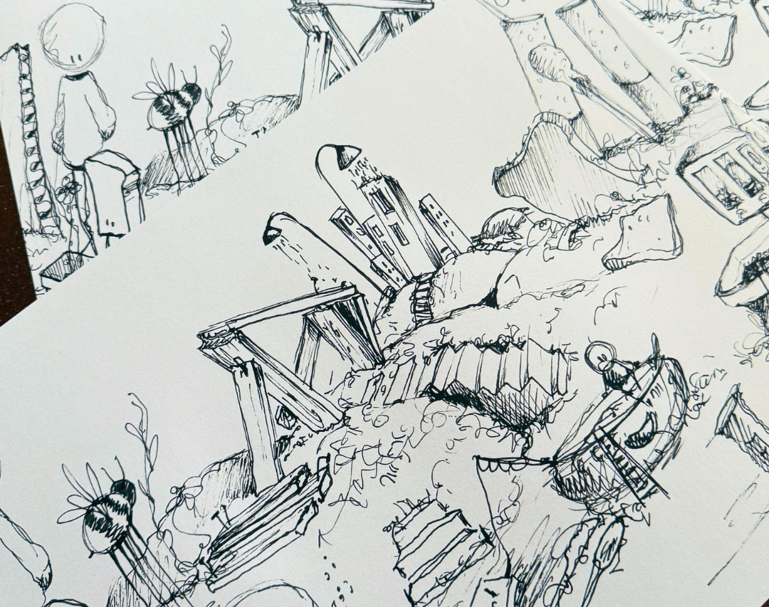 Querbeet Ausmallbild 2er Set