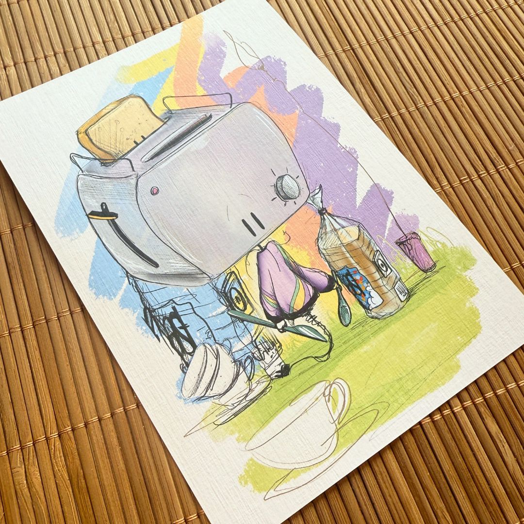 Tarjeta coleccionable Volane Jacki postal limitada Din A6