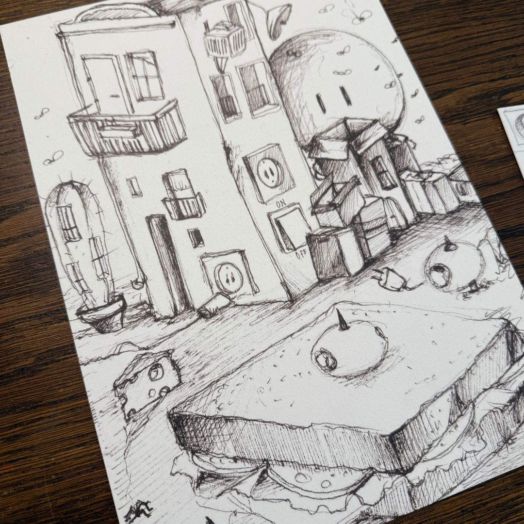 Wimmel-Ausmallbild 2er Set