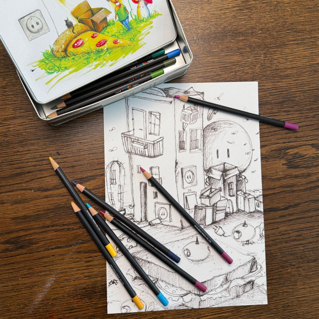 Wimmel-Ausmallbild 2er Set