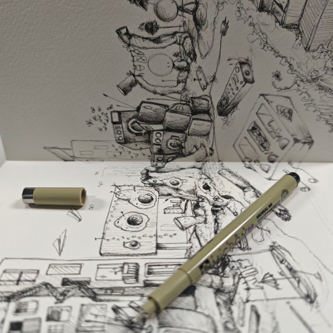 Volane Zeichenkurs Wimmelbild zeichnen – online LIVEKURS