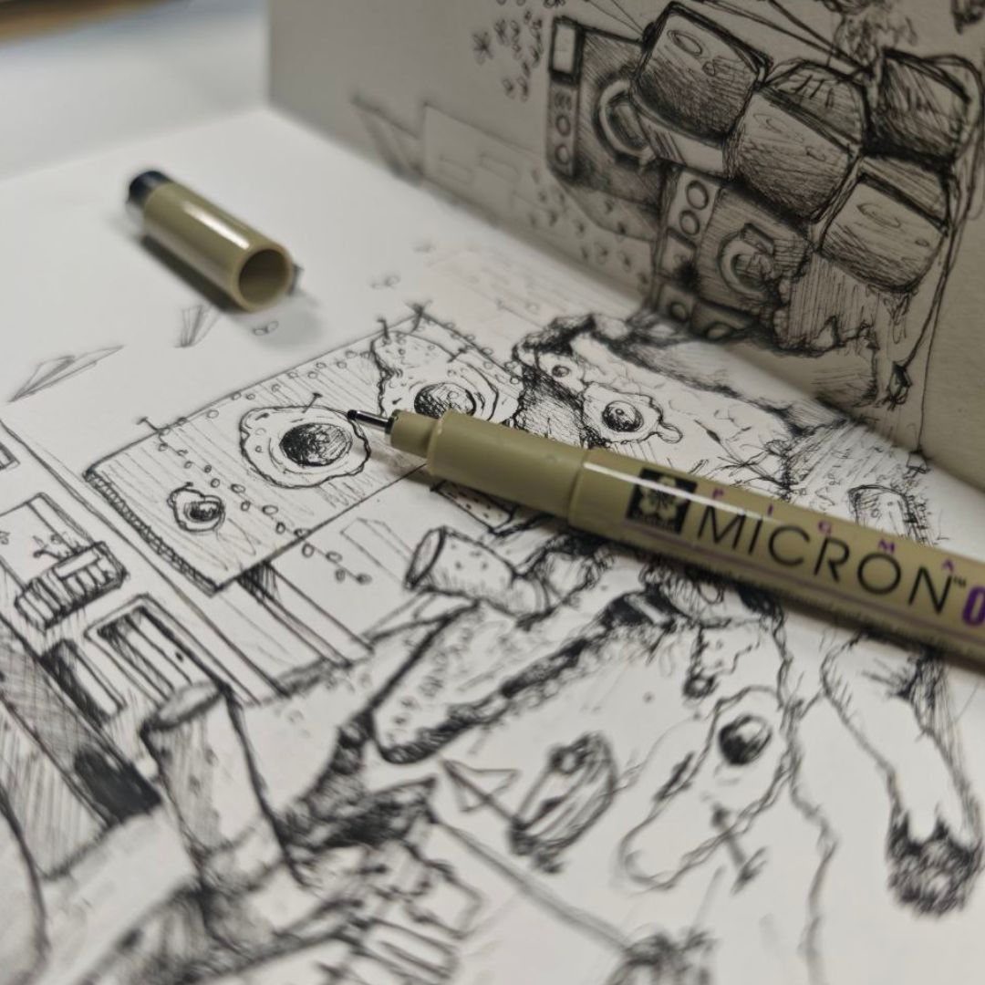 Volane Zeichenkurs Wimmelbild zeichnen – online LIVEKURS