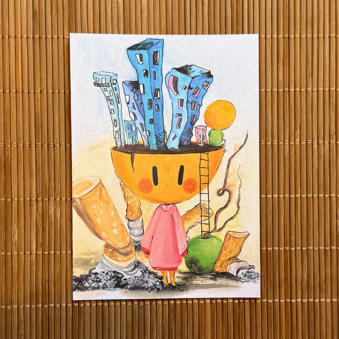 Tarjeta coleccionable Volane Jacki postal limitada Din A6