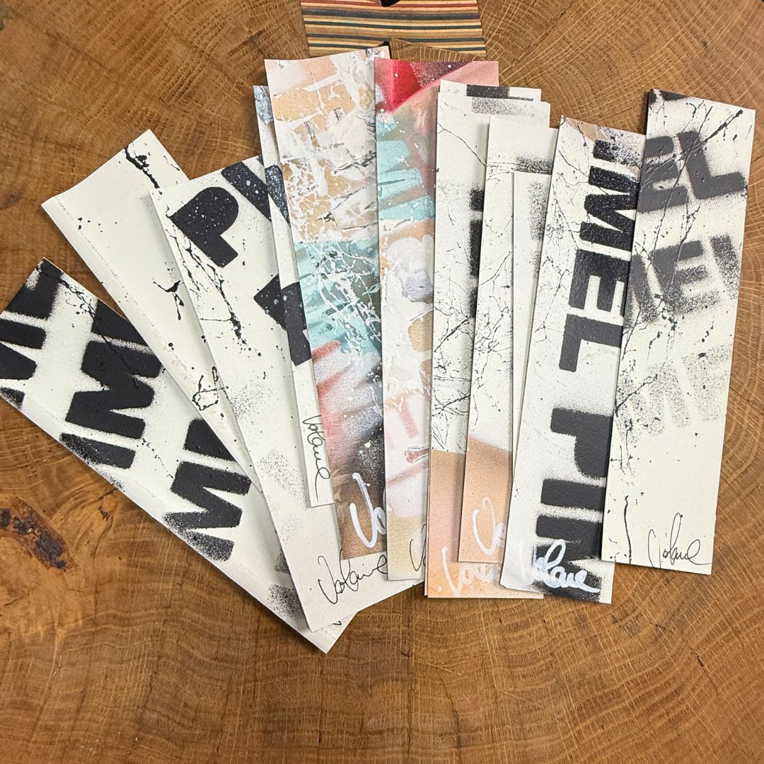 Marcapáginas lienzo original Volane piezas únicas