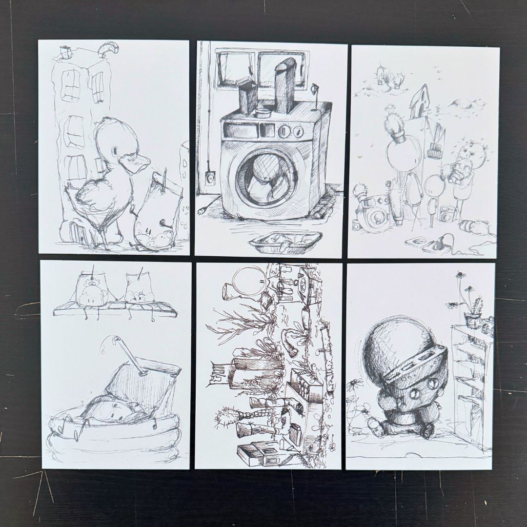 Tarjeta coleccionable Volane Jacki postal limitada Din A6