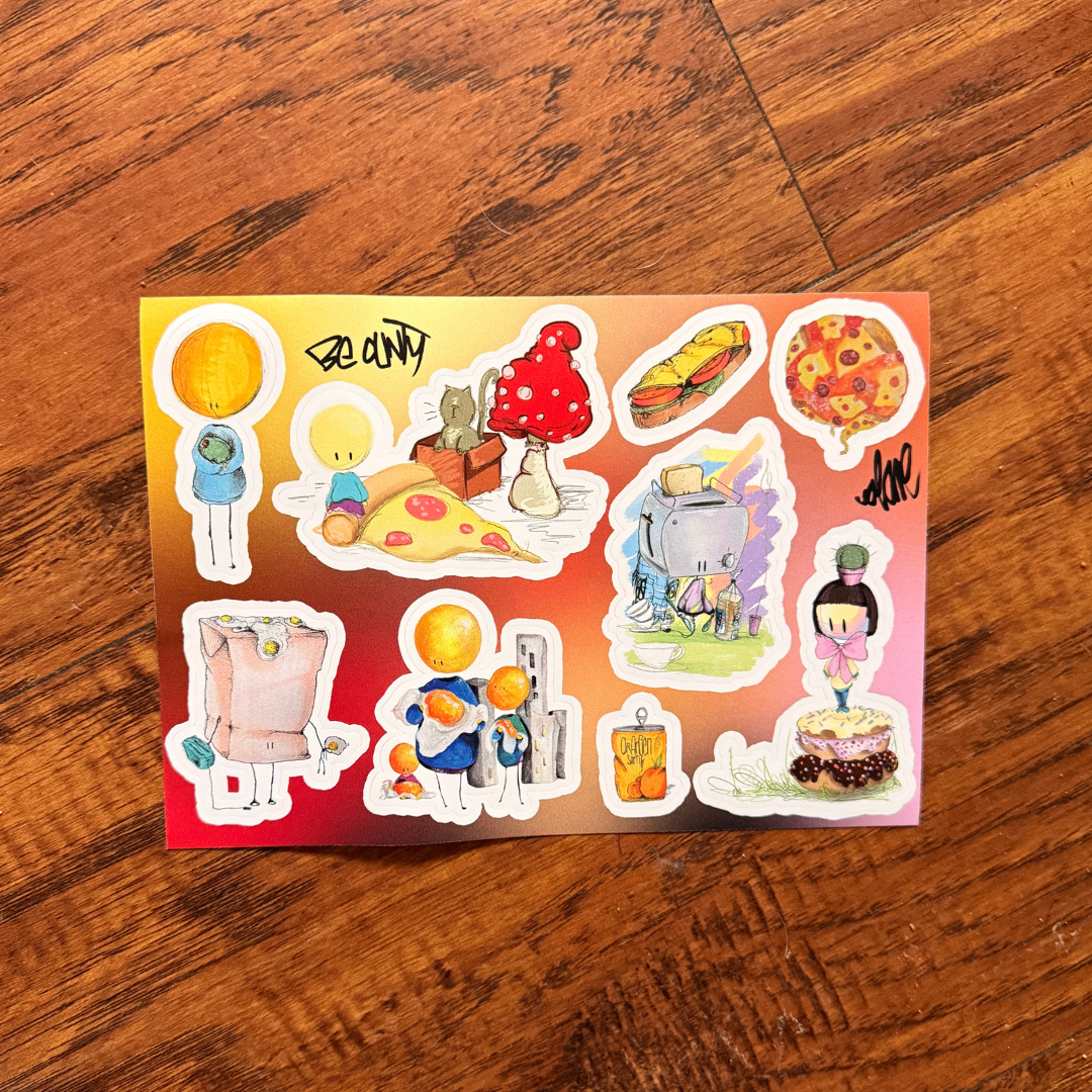 Guten Appetit Stickerbogen
