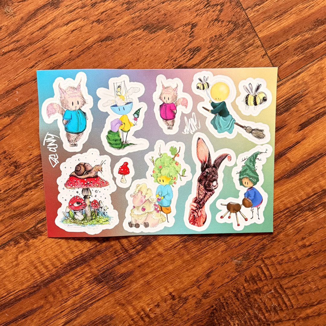 Volanes Tierchen Stickerbogen