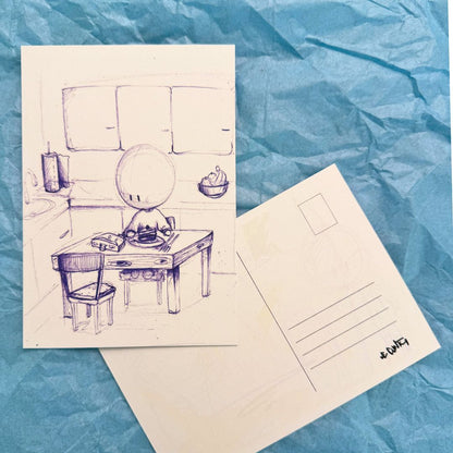 Tarjeta coleccionable Volane Jacki postal limitada Din A6