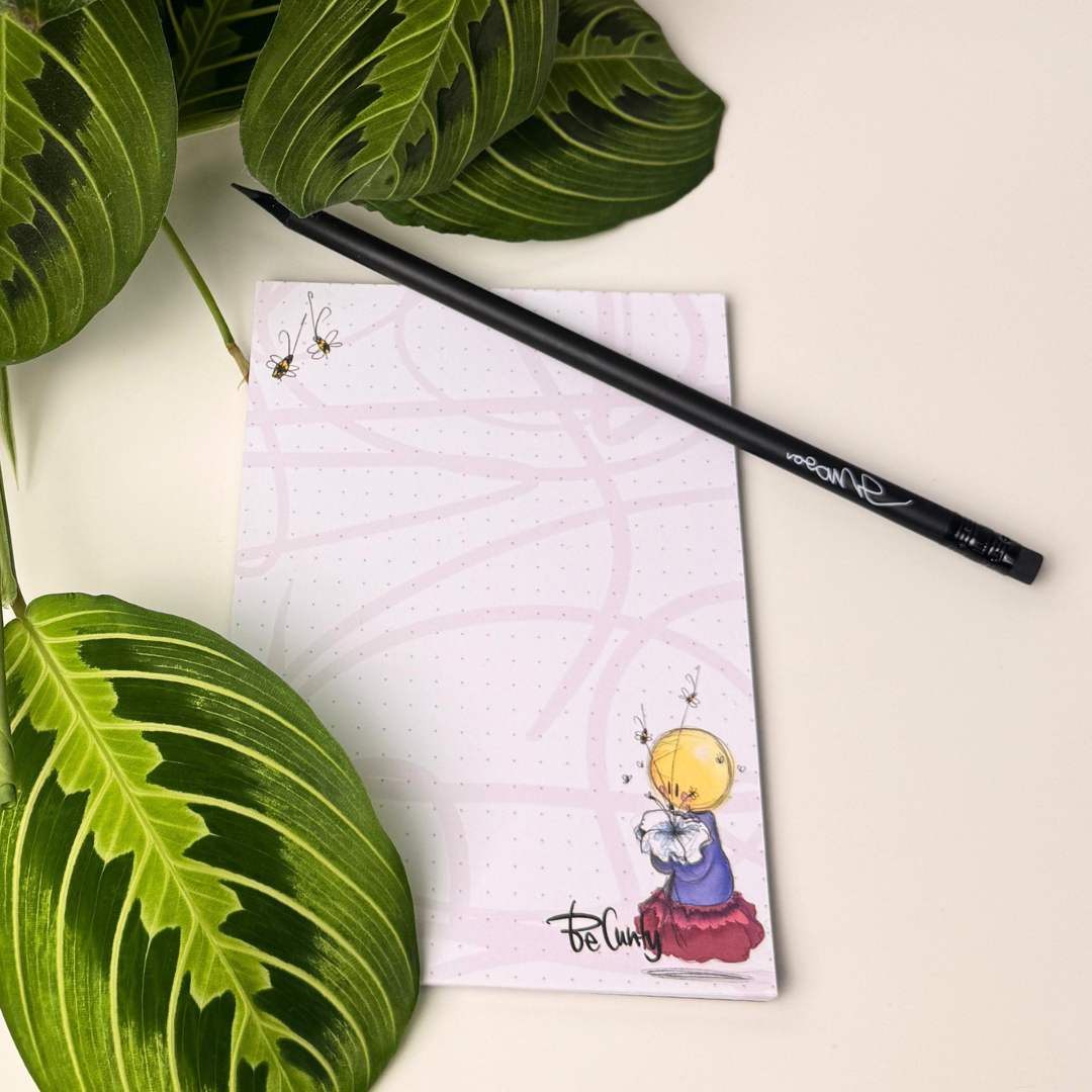 Bloc de notas con cabeza de casete DIN A5 Volane Ilustración | 100 hojas | papel de 120 g/m²