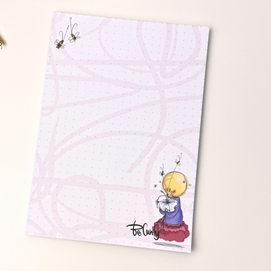 Bloc de notas con cabeza de casete DIN A5 Volane Ilustración | 100 hojas | papel de 120 g/m²
