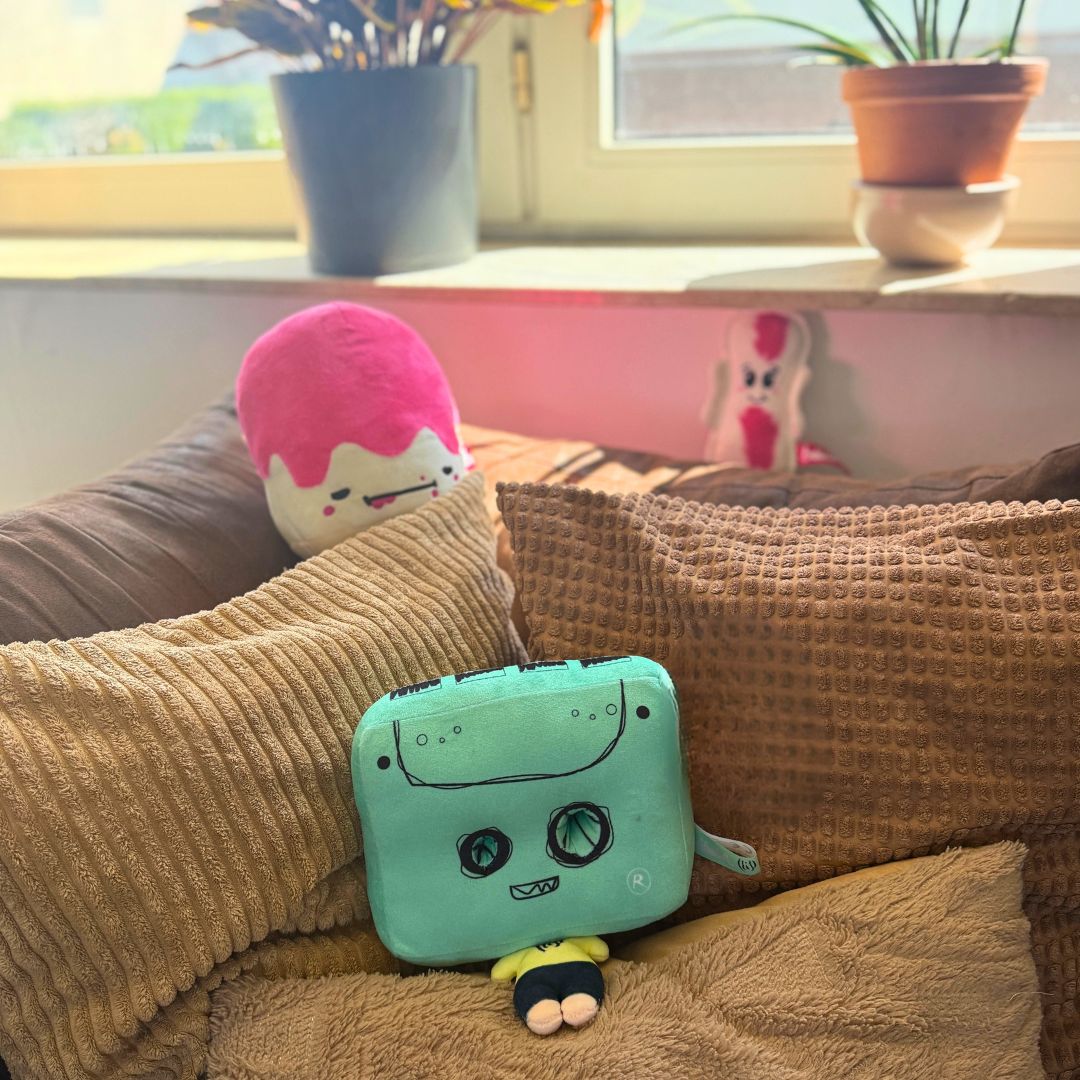 Cassette Head Volane Peluche Cassette Cuddly Toy Limited