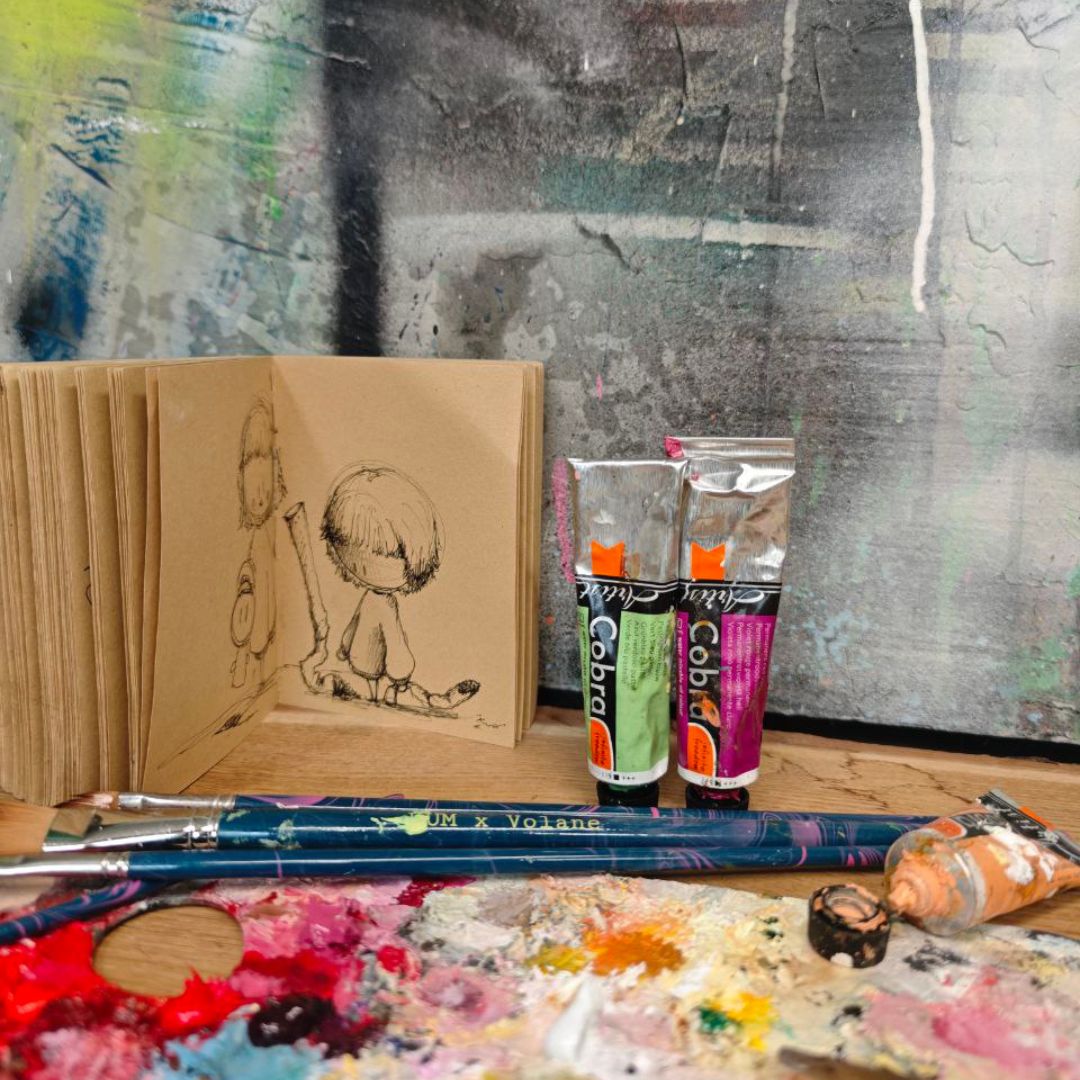 Ölmalerei für Einsteiger– Milchkarton mit Vogel