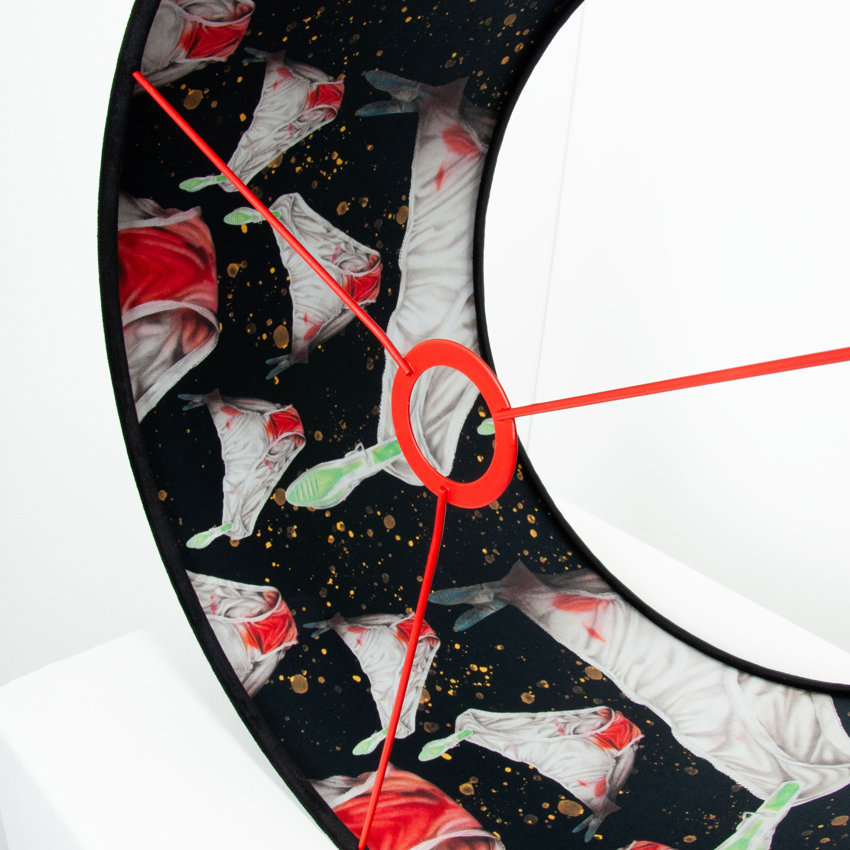 Lampenschirm Samt Schwarz