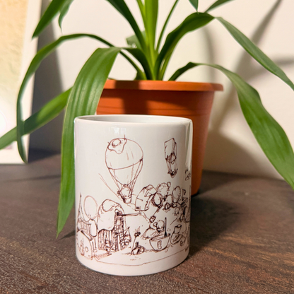 Taza Lollipon Panorama Cerámica 340ml Fabricada por Buttwich