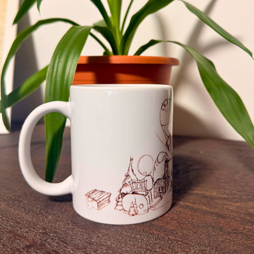 Taza Lollipon Panorama Cerámica 340ml Fabricada por Buttwich