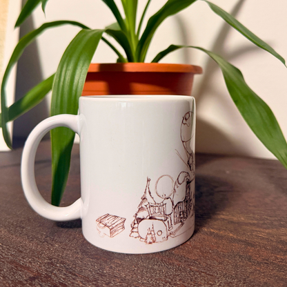 Taza Lollipon Panorama Cerámica 340ml Fabricada por Buttwich