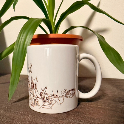 Taza Lollipon Panorama Cerámica 340ml Fabricada por Buttwich