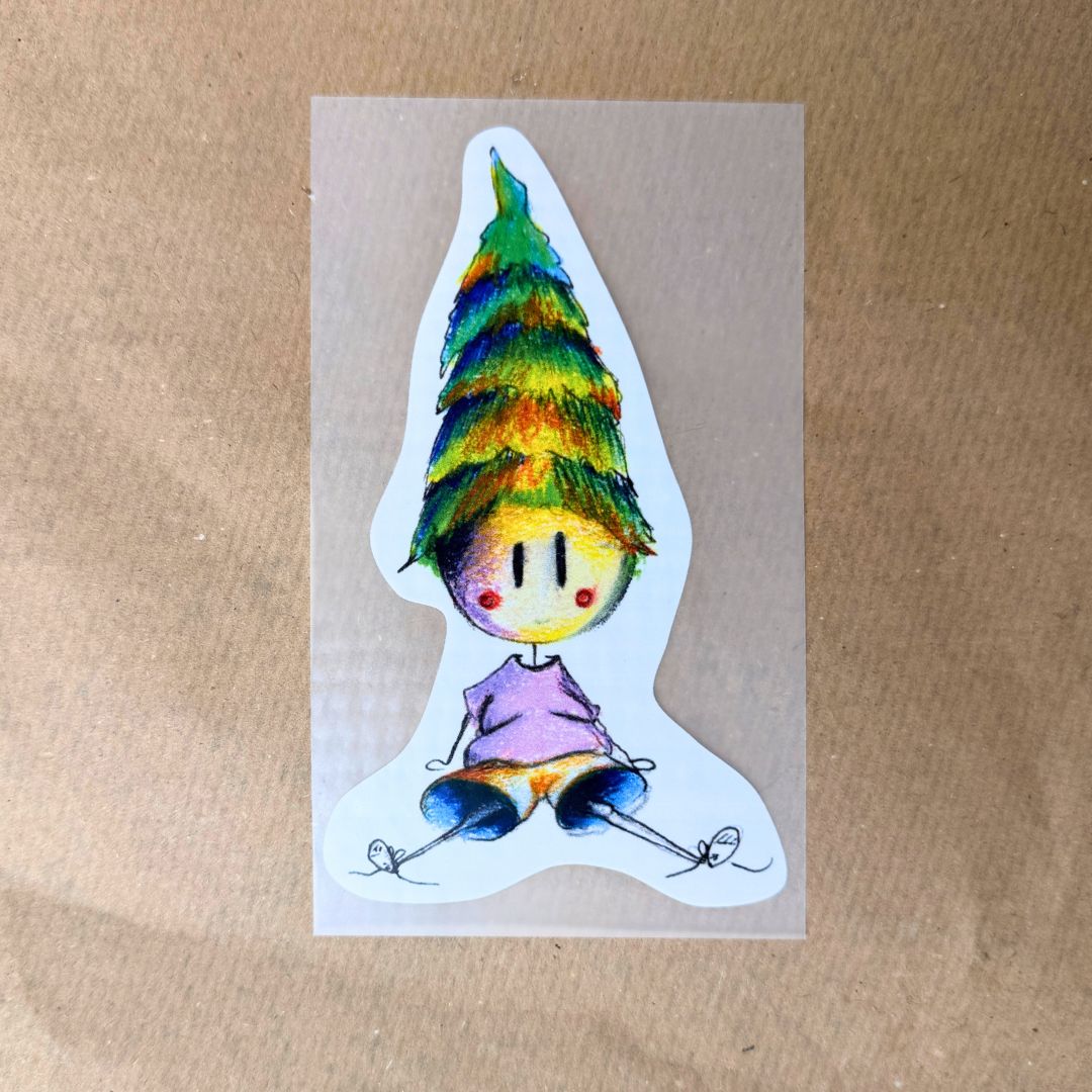 Plumpsack weiß  DTF Bügelbild