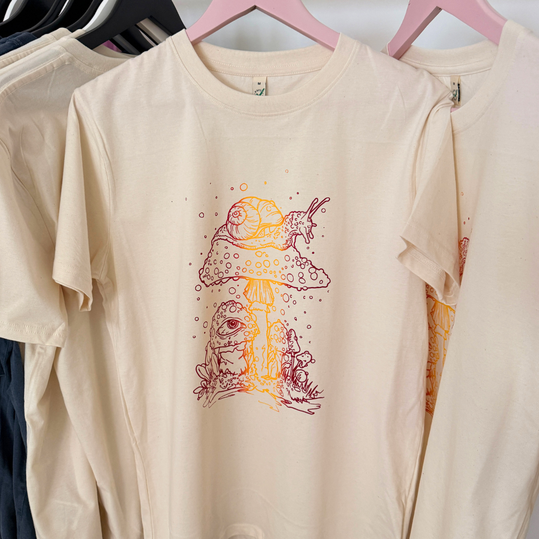 Schnecken Pilz Unisex Shirt