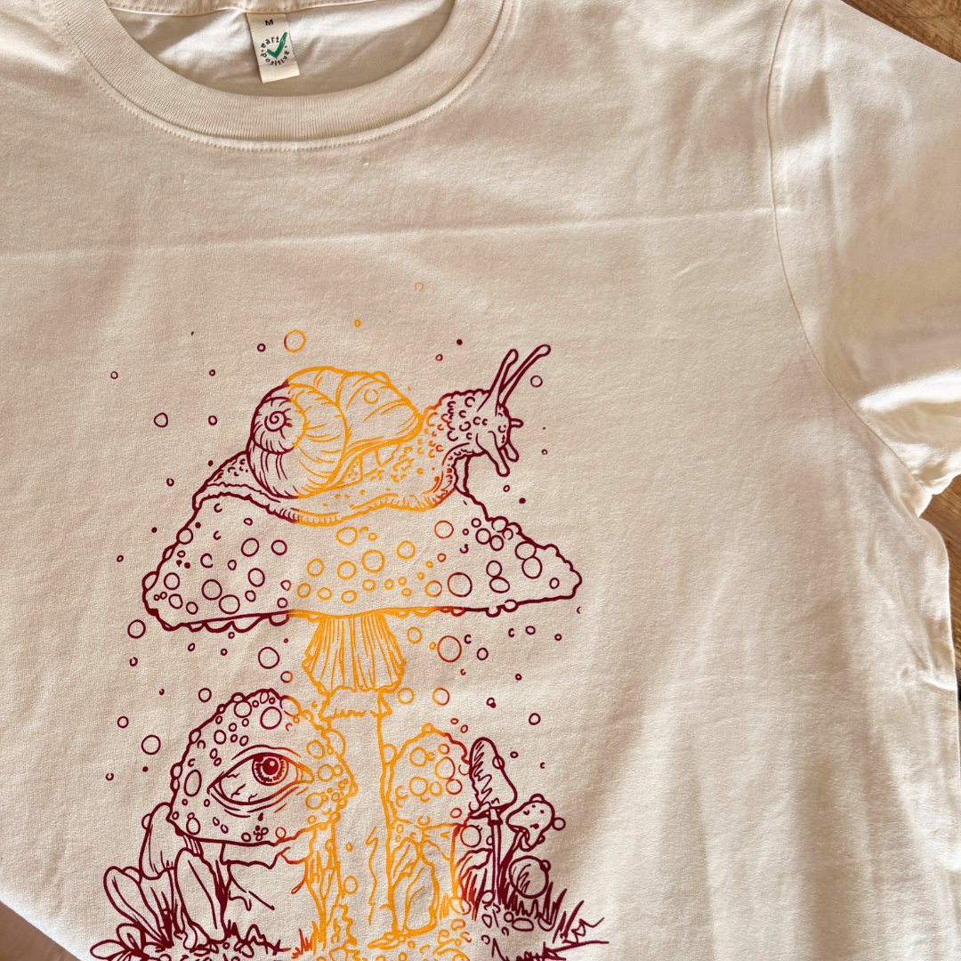 Schnecken Pilz Unisex Shirt