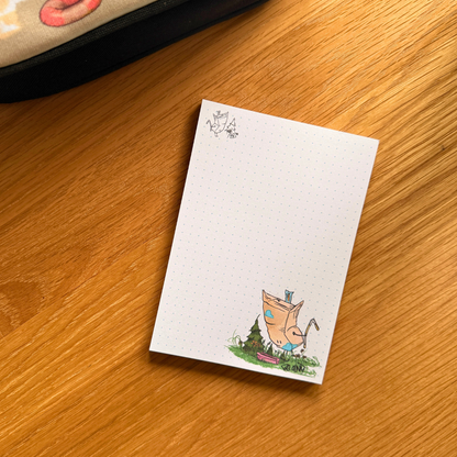 Bloc de notas con cabeza de casete DIN A5 Volane Ilustración | 100 hojas | papel de 120 g/m²