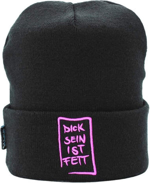 Bezaubernde Beanie limitiert - ButtwichbeanieBeanieDamenDick sein ist fett