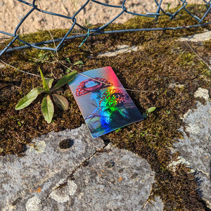 Maulpilz Shiny | Volane Sticker Hologram Holo A7 - ButtwichStickerButtwichHochformatHolo