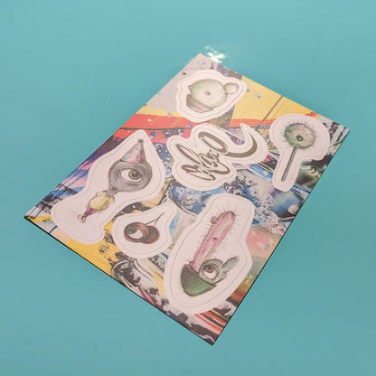 Volane Augen Stickersheet DIN A6 Freiform Stickerbogen - ButtwichStickerAugeFreiformMaris